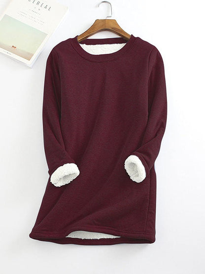 ❄Get ready for the cold season❄Women‘s NEW Casual Cotton Round Neck Solid Sweatshirt (S-5XL)🙋‍♀️