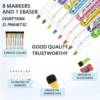 Magnetic Calendar Whiteboard Set