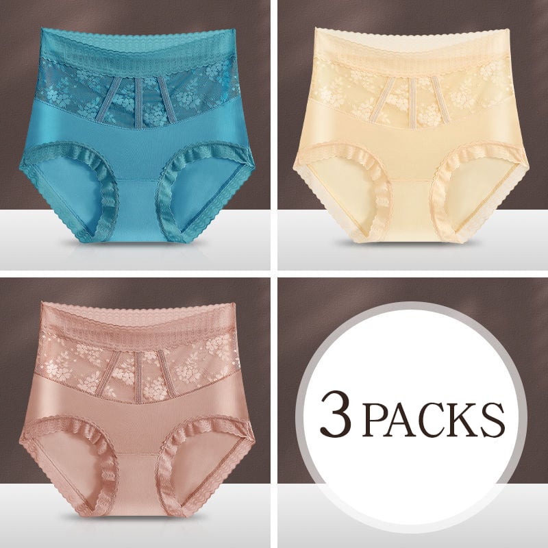 Pay 1 Get 3pcs🌷Sexy Tummy Control Hip Lifting Seamless Ice Silk Panties