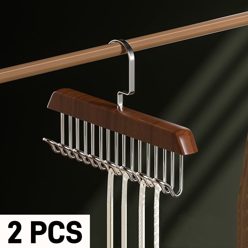 8 Hook Wooden Clothes Hanger