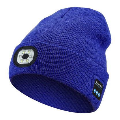 ❄️Winter— Gift Bluetooth Beanie with LED Headlight and Removable Speakers