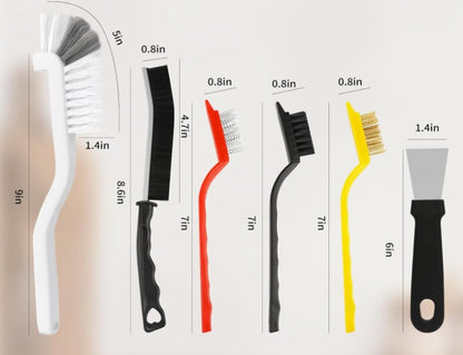 Hard-Bristled Crevice Cleaning Brush