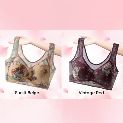 🎁Last Day 49% Off - Super gather bra | Ice Silk Lace Cooling Comfort Bra 👍No more sagging breasts