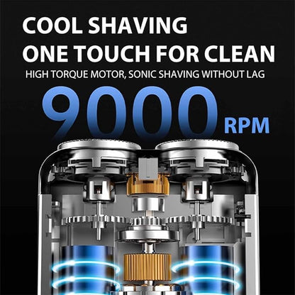 🔥Hot Sale 49% OFF - 🎁Portable Rotary Dual Ring Electric Shaver