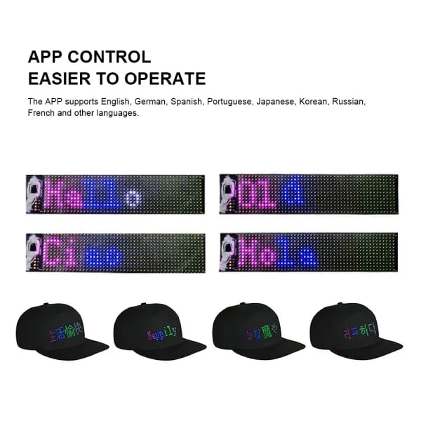 Mini LED Display Sign With Multi-languages App Control