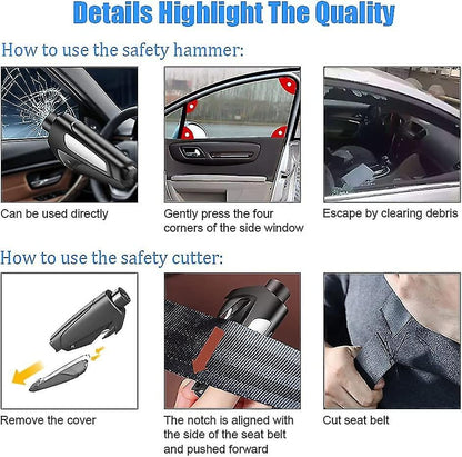 🔥2024 HOT SALE - 49% OFF🎁2-in-1 Emergency Window Breaker & Seatbelt Cutter