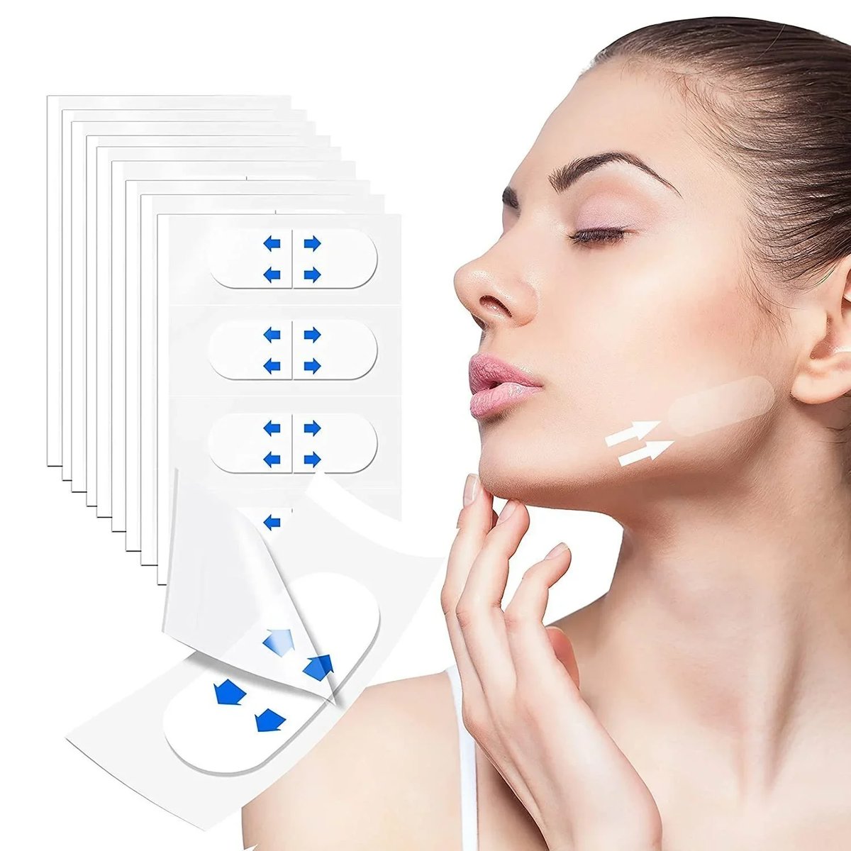 🔥Last Day 70% OFF🔥Invisible Face Lifter Tape✨Has a delicate V face(120pcs)