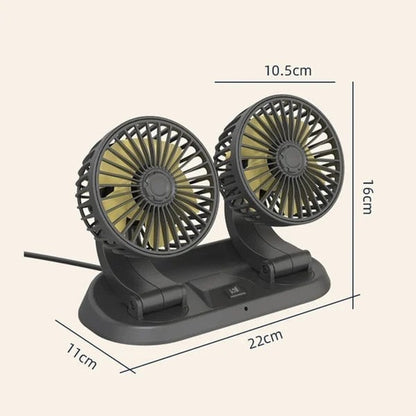 Newly Double Cooling Car Fan