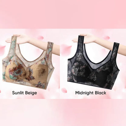 🎁Last Day 49% Off - Super gather bra | Ice Silk Lace Cooling Comfort Bra 👍No more sagging breasts