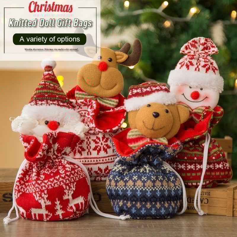🌲Christmas Knitted Doll Gift Bags (BUY MORE SAVE MORE)