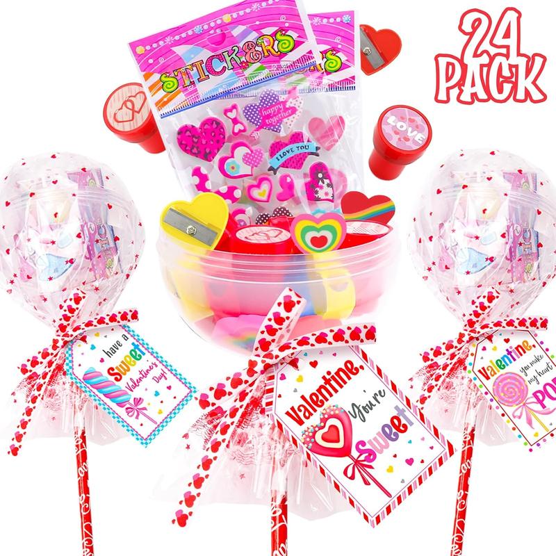 🎉2025 New Year Promotion 49% OFF - 🔥24 Pack Giant Lollipop-Shaped Stationery Set
