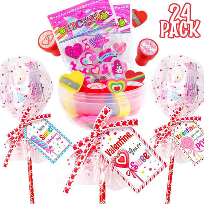 🎉2025 New Year Promotion 49% OFF - 🔥24 Pack Giant Lollipop-Shaped Stationery Set