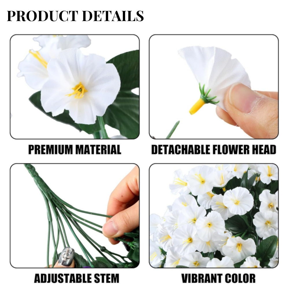 🔥On Sale🔥Artificial Faux Hanging Flowers Plants - UV resistant, Waterproof,Windproof