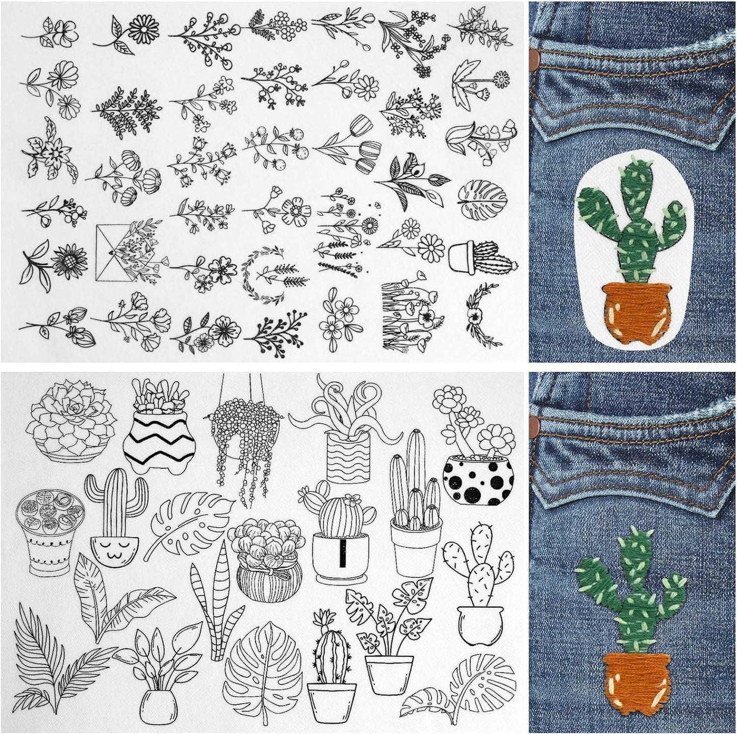 ⏰Last Day 48% OFF -🌼 Water Soluble Patterns for Embroidery