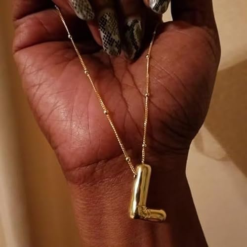 🔥Summer sale🎁⏰Bubble Letter Necklace