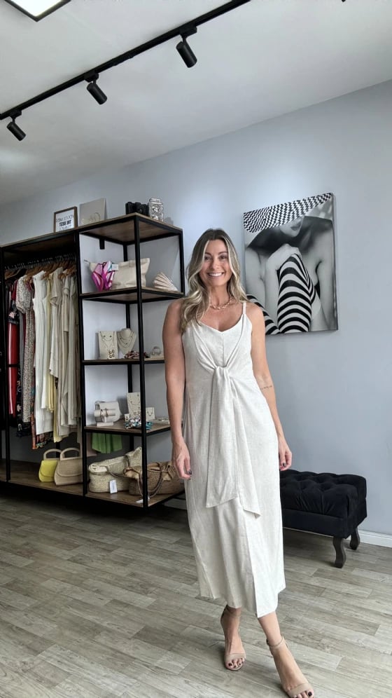 Versatile Tie-Front & Tie-Back Dress