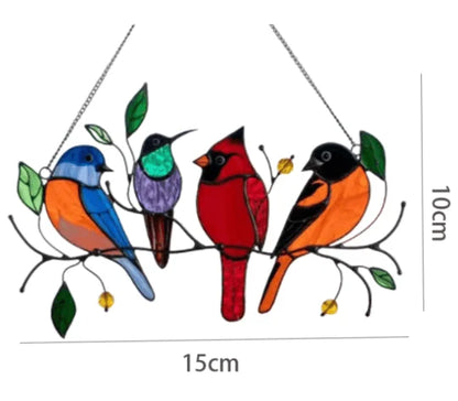 🔥 BIG SALE - 49% OFF🔥The Best Gift-Birds Stained Window Panel Hangings🎁