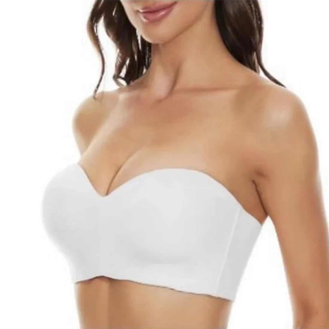 💕🔥Full Support Non-Slip Convertible Bandeau Bra