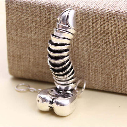 925 Sterling Silver Penis Pendant Pullable Penis Pendant, Hanging Male Sex Organ Pendant, Fun Gift