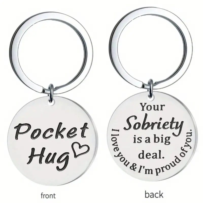❤️Sobriety Recovery Gifts Inspirational Keychain