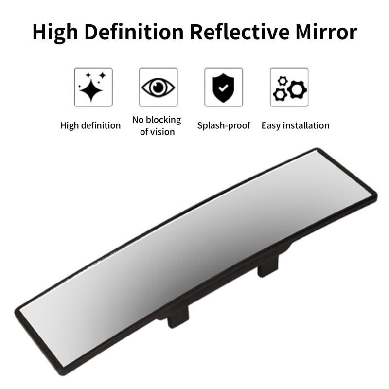 🔥High-Definition Reversing Auxiliary Mirror: Wide-Angle, Anti-Fog, and Anti-Glare Curved Design!