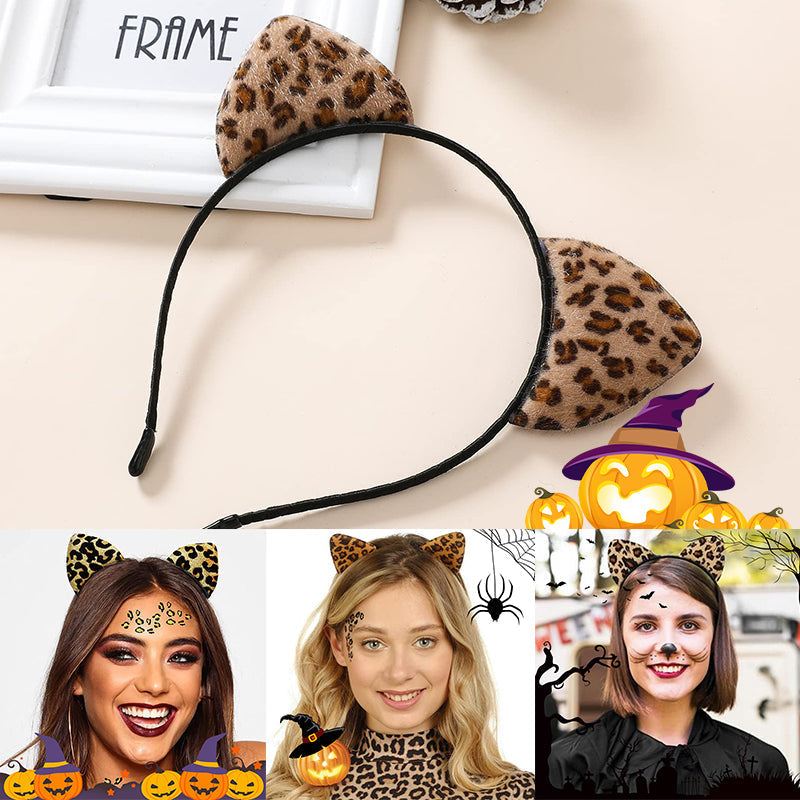 Leopard Cat Ears Headband