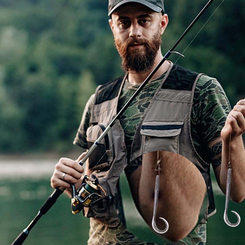 Realistic Soft Worm Fishing Lures(8 Pcs per pack)