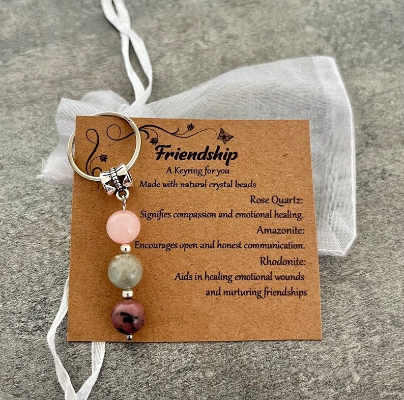 🌟Natural crystal keychain 🌟