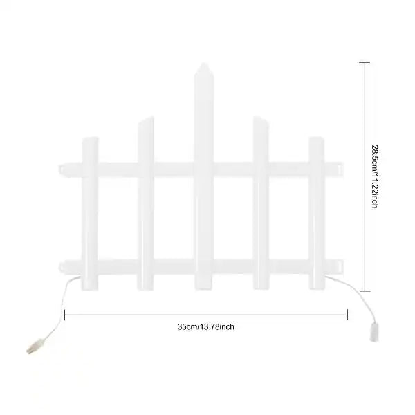 8 Pack Solar Garden Fence Light