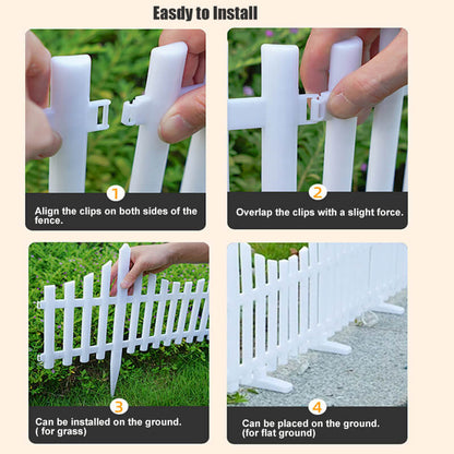 8 Pack Solar Garden Fence Light