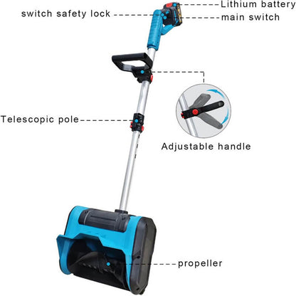 12 inches Cordless Snow Shovel with 2 Batteries