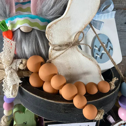 🐰🥕Wood Bead Carrots