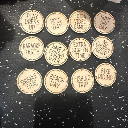 🐰Wooden Easter Reward Coins