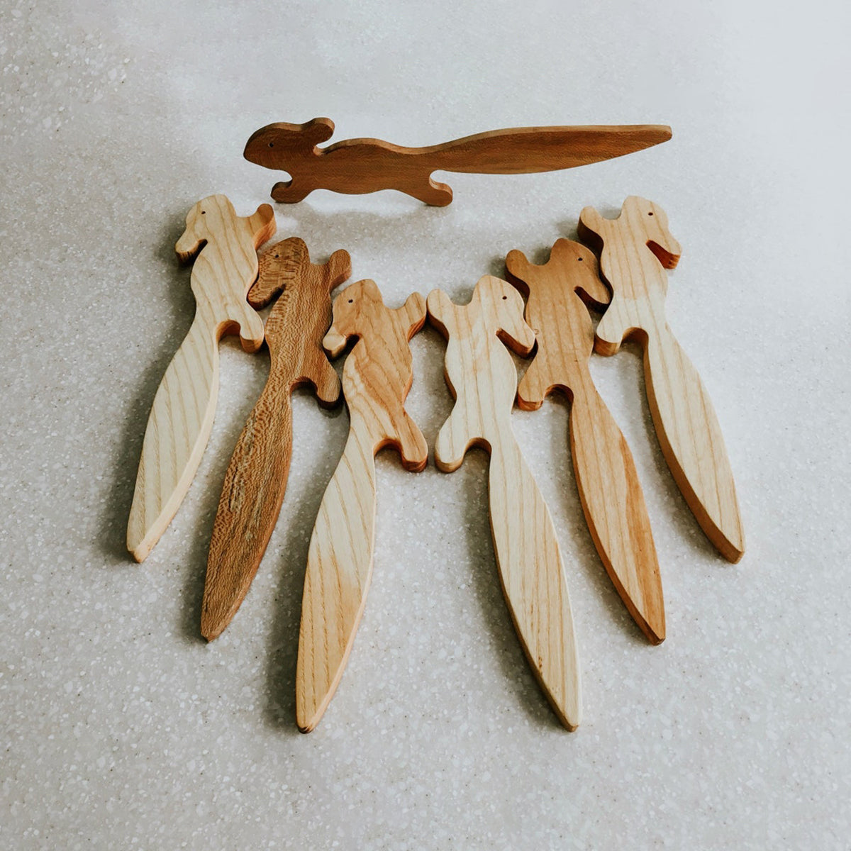 Wooden Squirrel Oven Rack Push/Pull Stick