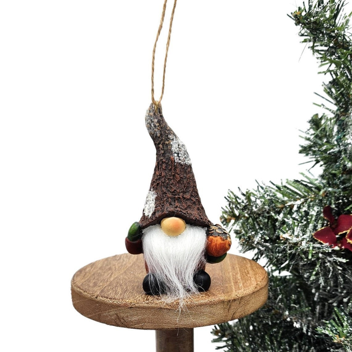 Lucky Woodland Gnome Ornament Christmas Ornament