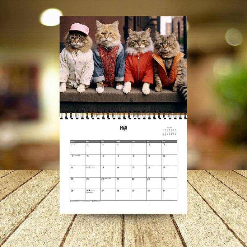 2025 Cute Cats Calendar