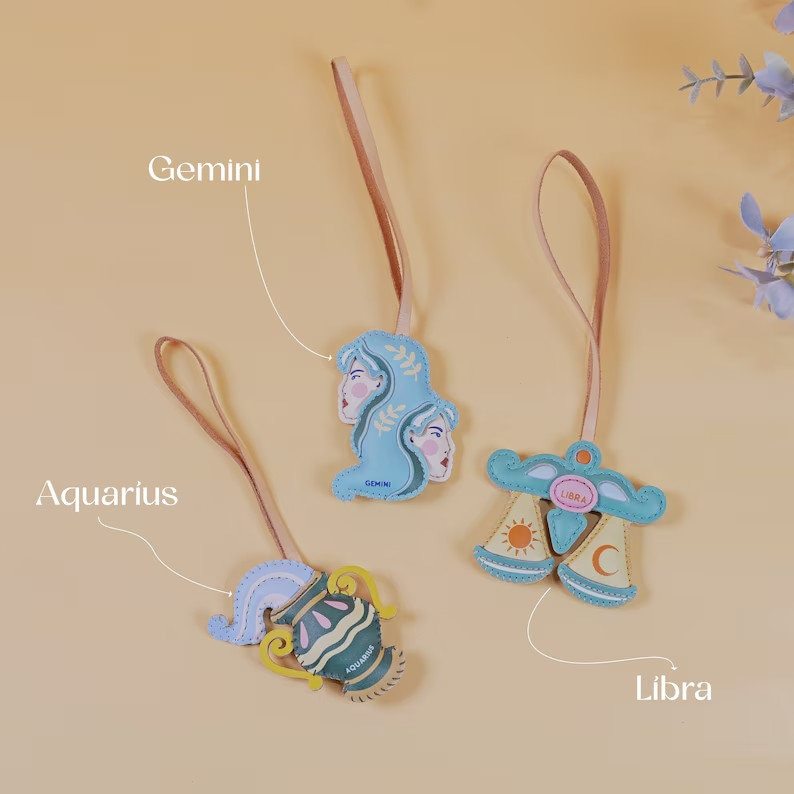 🌟Zodiac Signs Purse Charm Chain