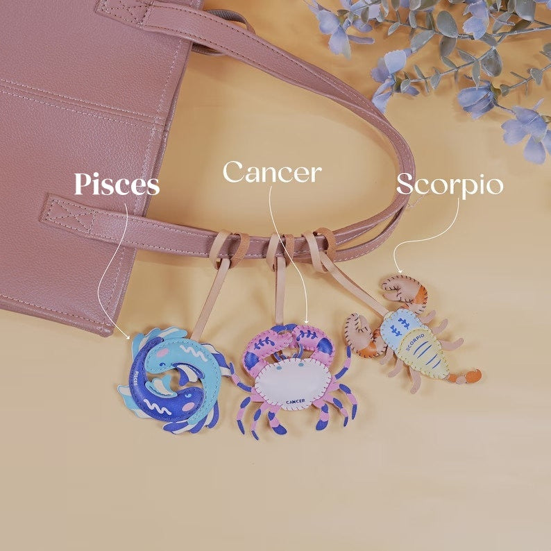 🌟Zodiac Signs Purse Charm Chain