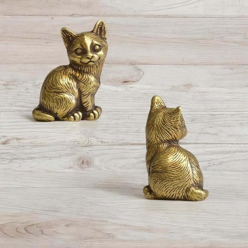 🐈Brass Kitten Figurines
