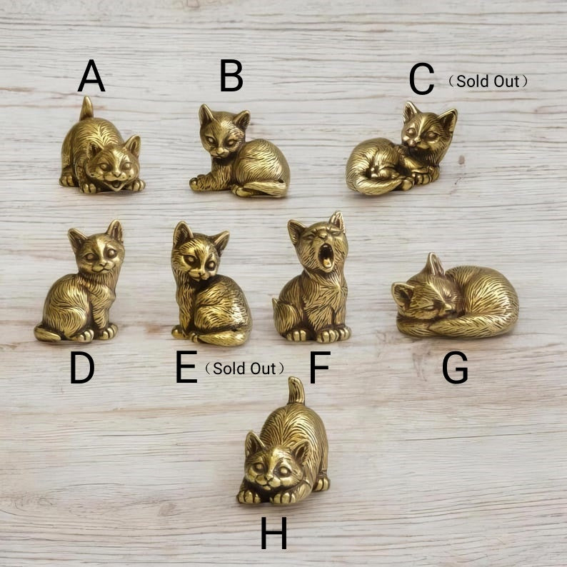 🐈Brass Kitten Figurines