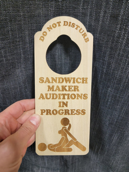 😈Joke Do Not Disturb On My Lunch Break Door Hanger