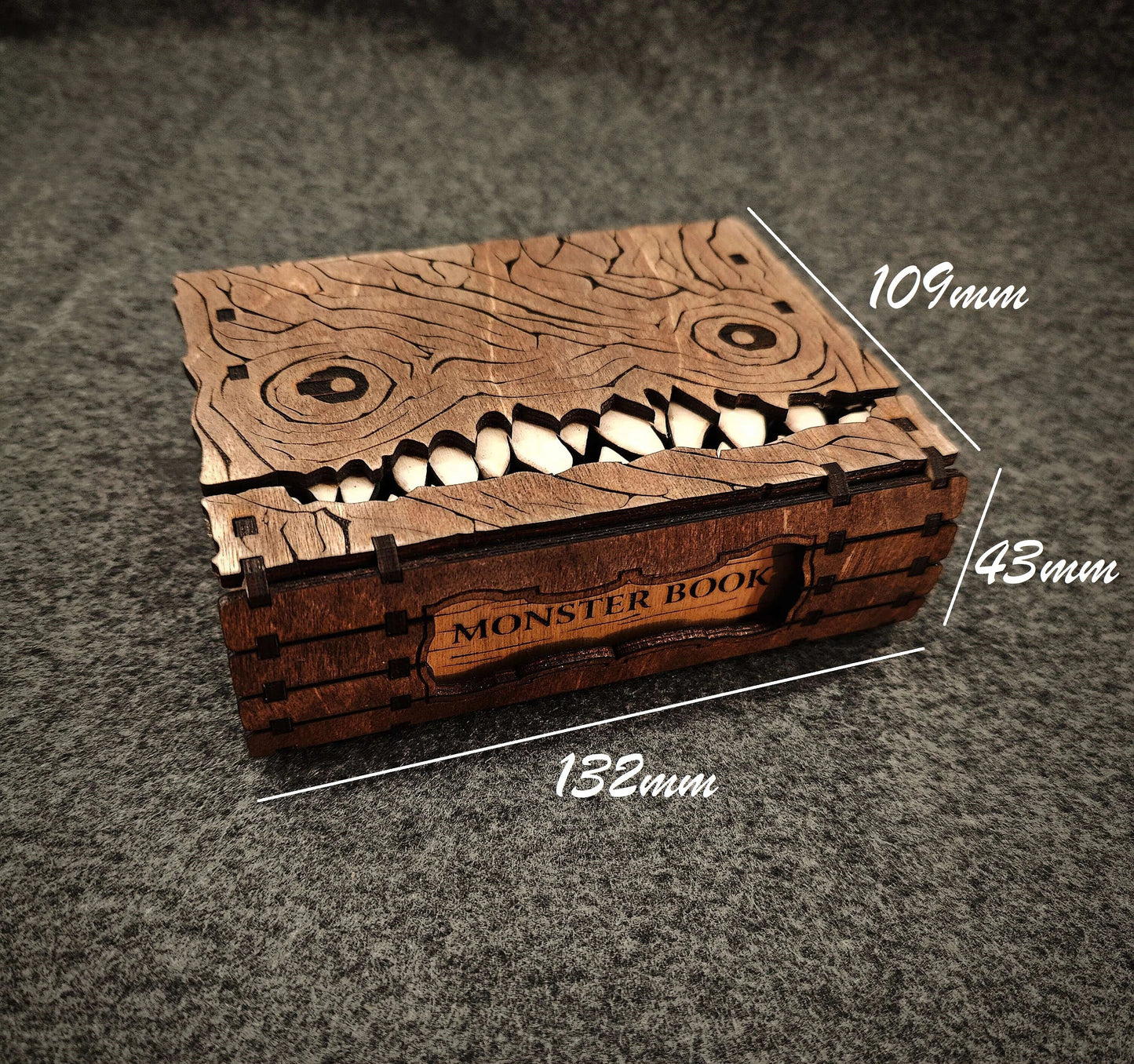 👹 Monster Book Mimic Tabletop Storage Box 📚