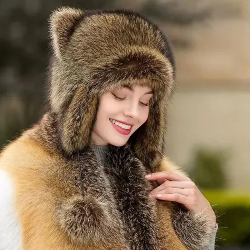 🔥HOT SALE 49% OFF - Handmade Imitation Raccoon Fur Hat