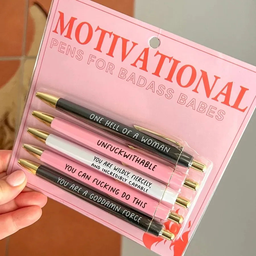 😂Motivational Badass Pen Set(5pcs)