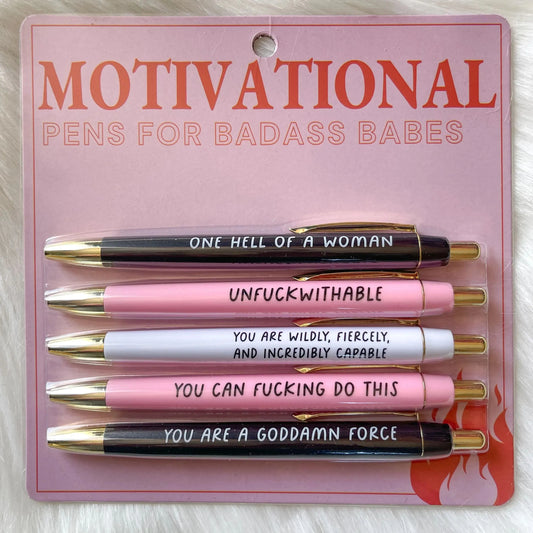 😂Motivational Badass Pen Set(5pcs)