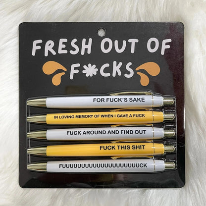 😂Motivational Badass Pen Set(5pcs)