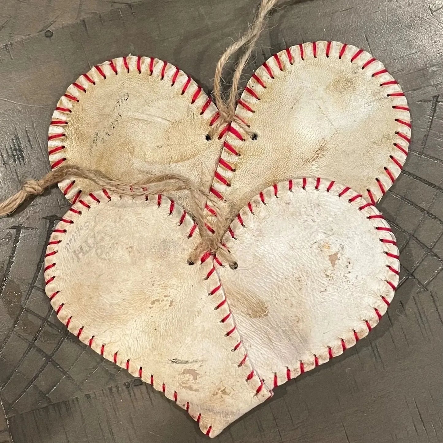 ❤️⚾Handmade Vintage Baseball Heart