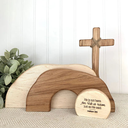 ✝Empty tomb Easter decor