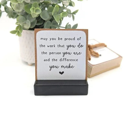 Thank you gift desk decor