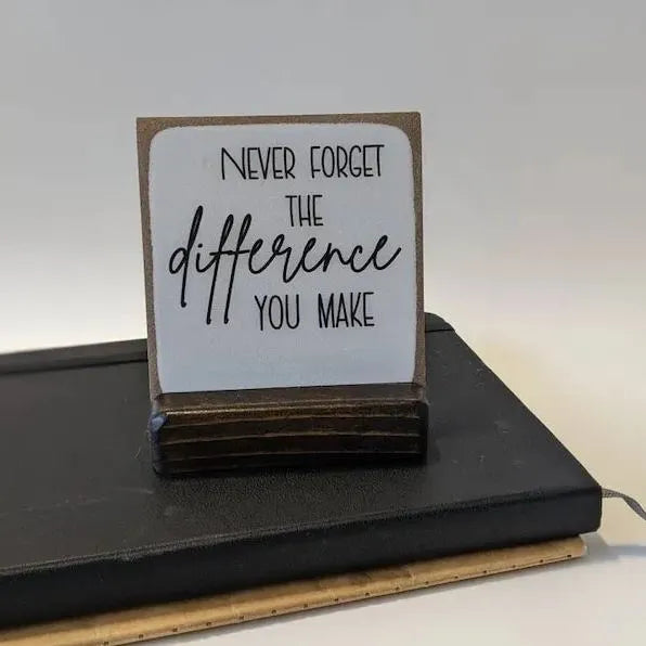 Thank you gift desk decor